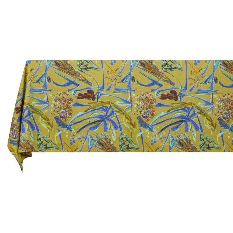 Panarea Square Printed Linen Tablecloth