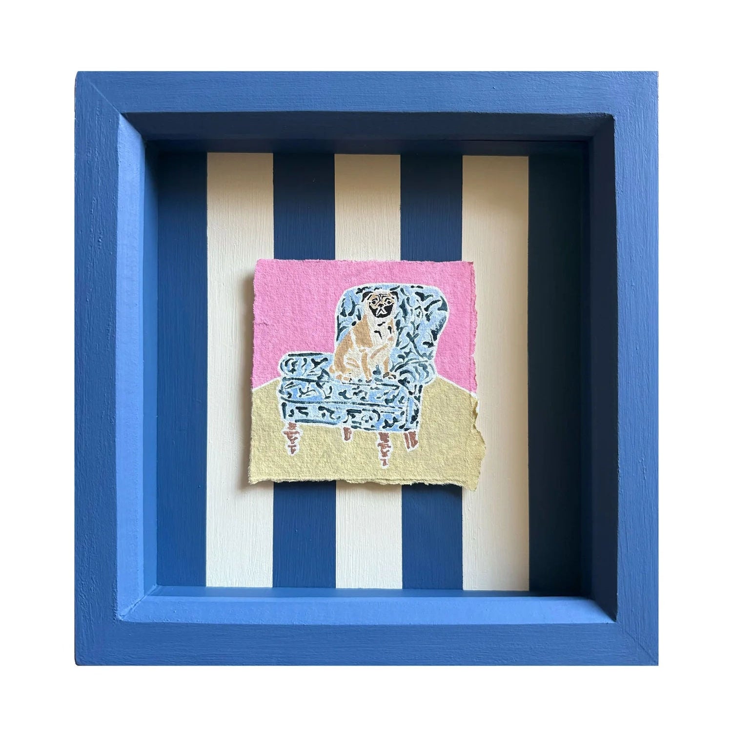 Pug On Chair Artwork