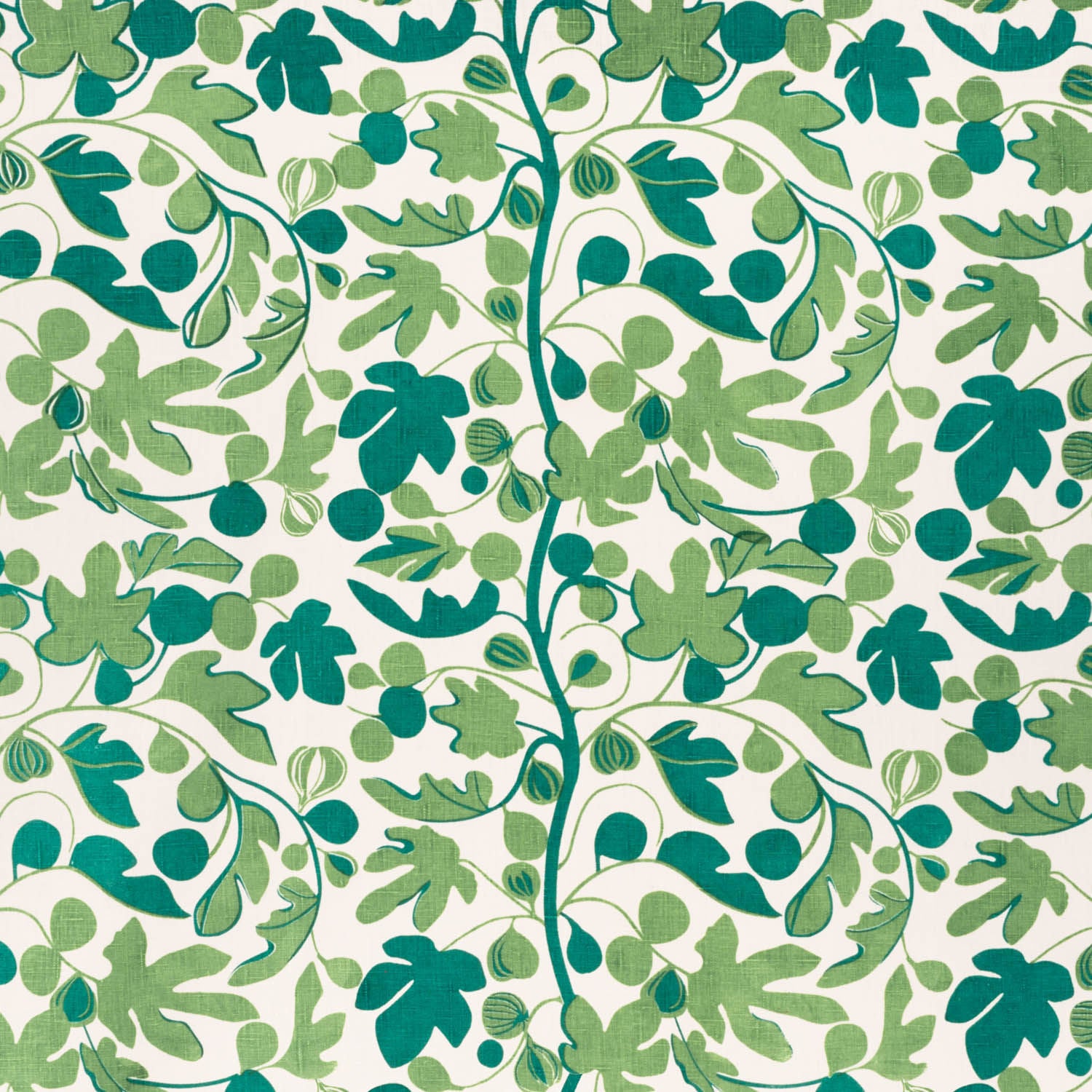 Figs Fabric (Shades of Green)