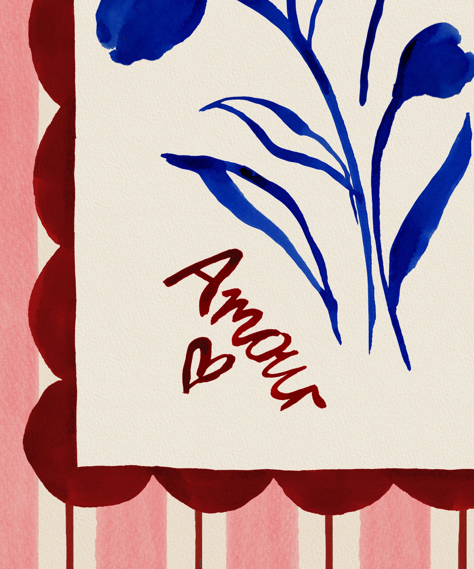 Amour (Love)- French Love Art Print