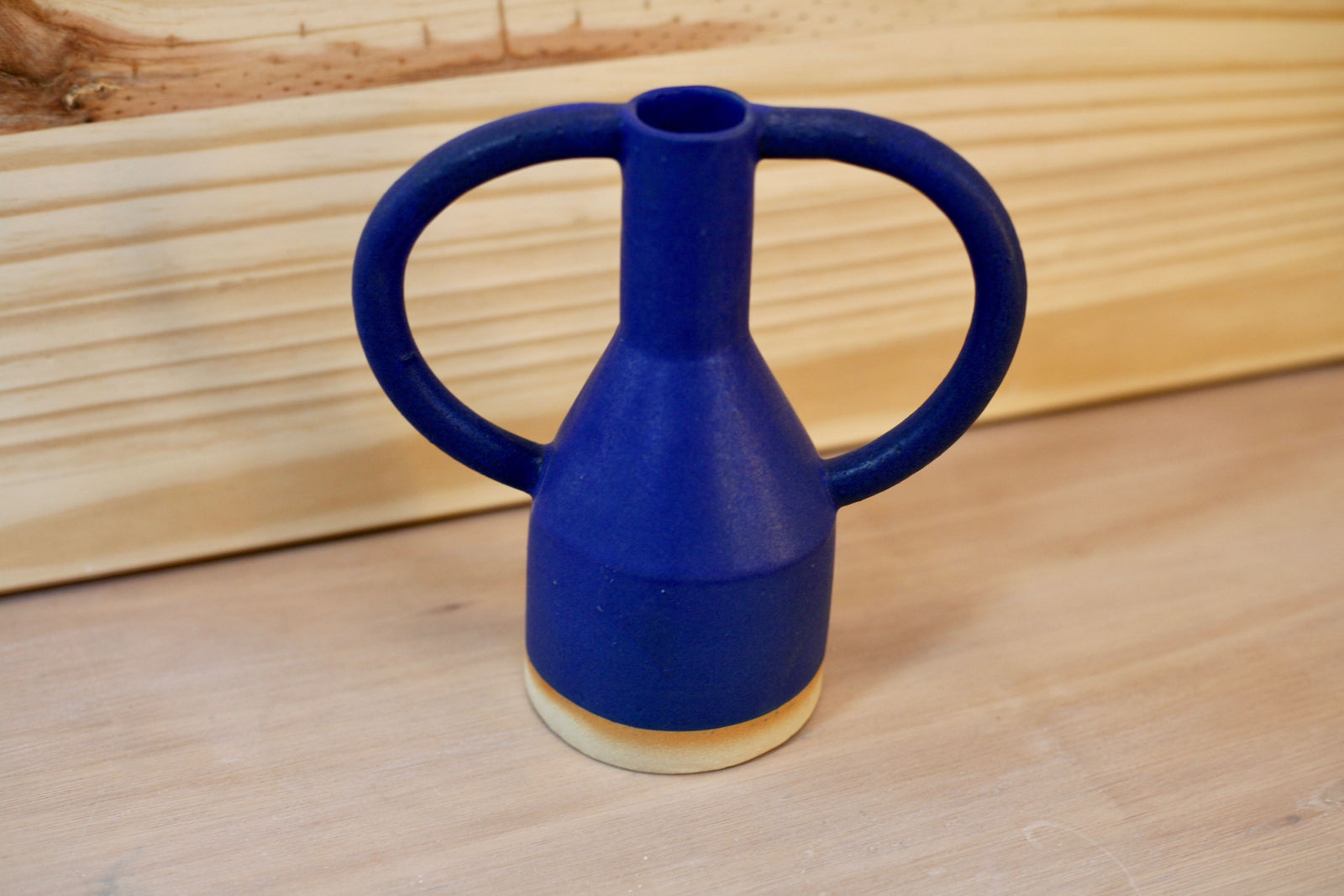 Jug Eared Vase in the Boldest Blue