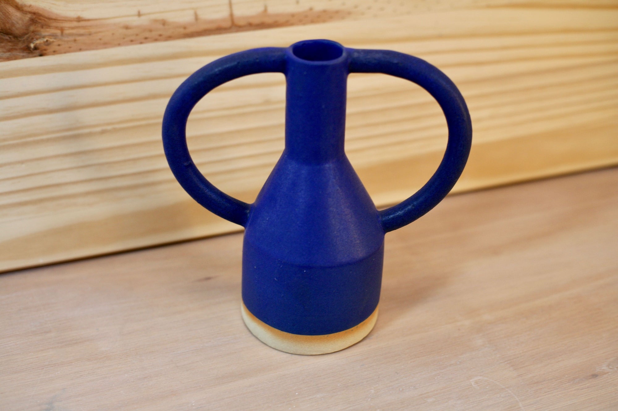Jug Eared Vase in the Boldest Blue