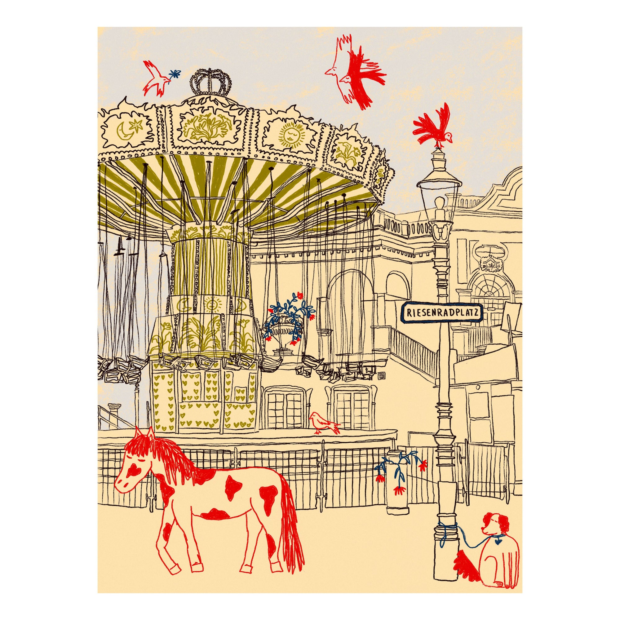 Pony at the Prater - Fine Art Print