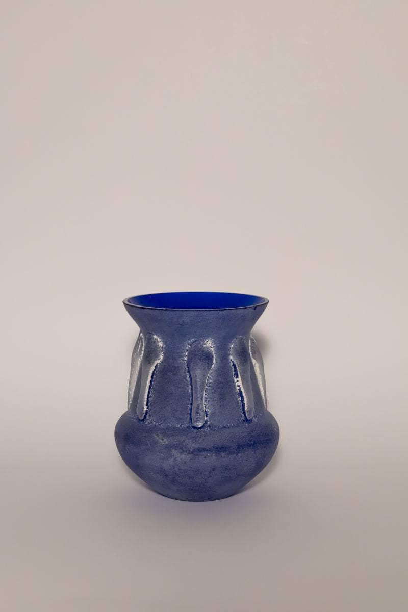 Rare Mid-century French Cobalt Vase