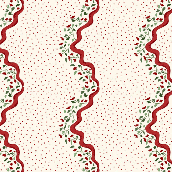 Chintz Caroline Wallpaper - Red