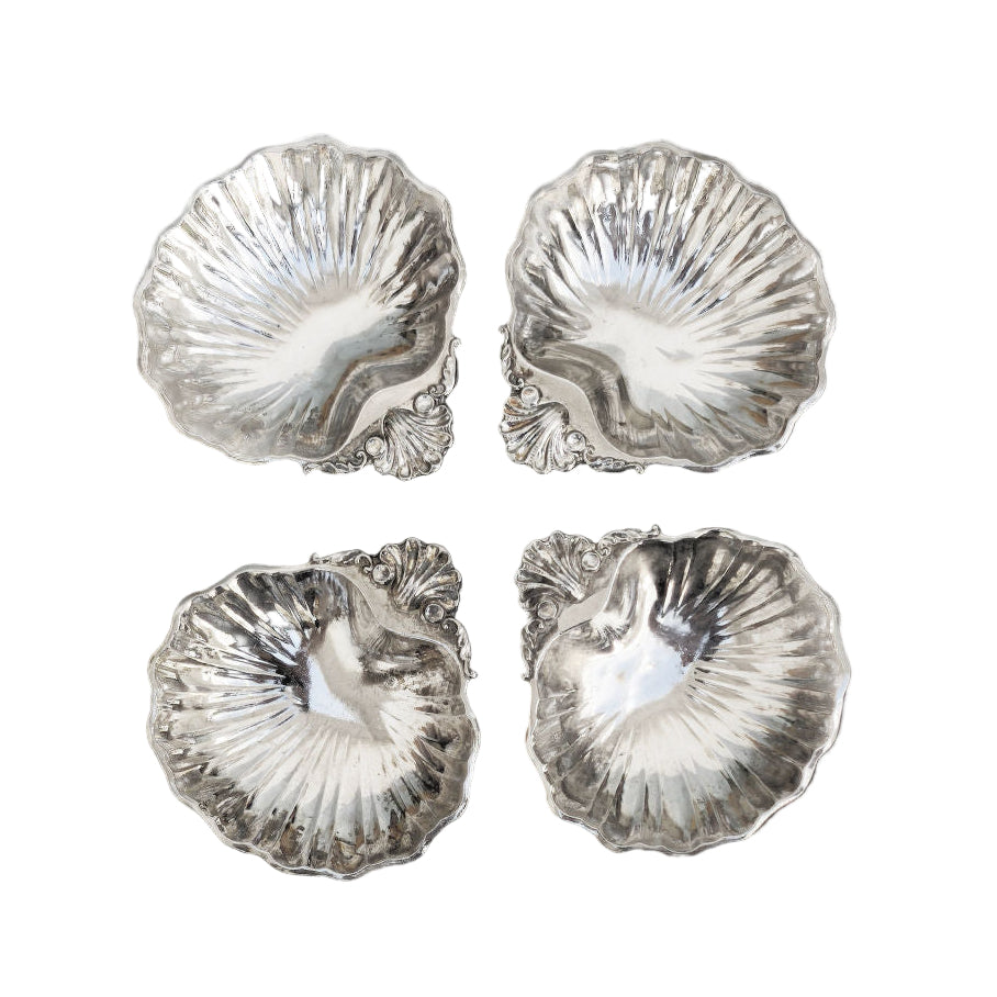 Set of Four Small Shell Dishes