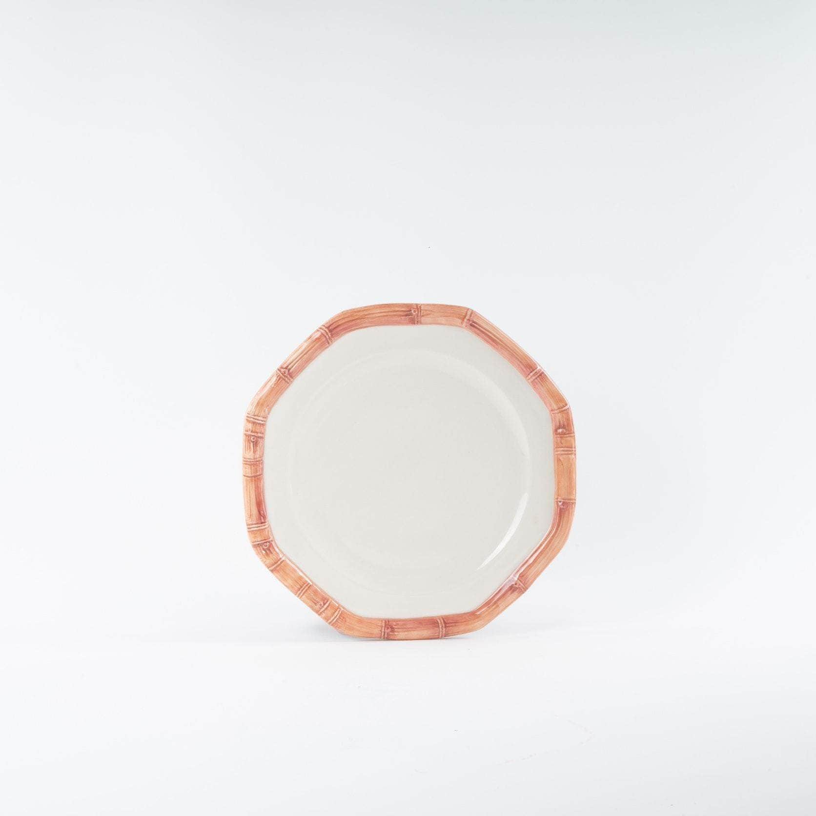 Bamboo Collection Ceramic Plate - Pink