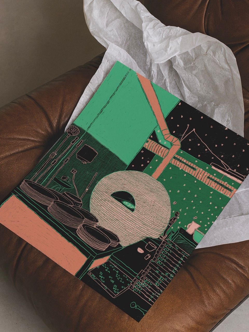 Disco Pizza - Limited Fine Art Print