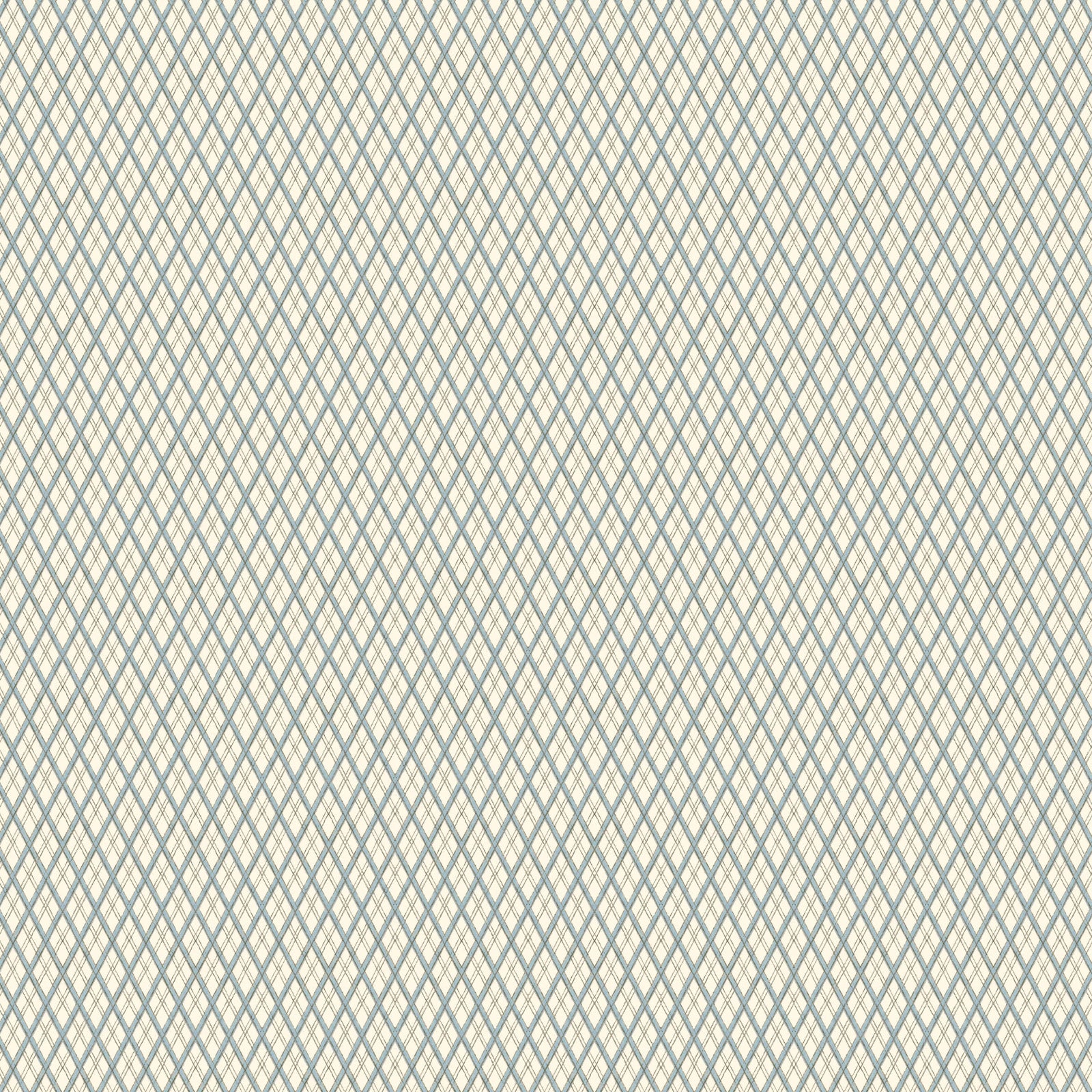 Little Lattice Wallpaper - Blue