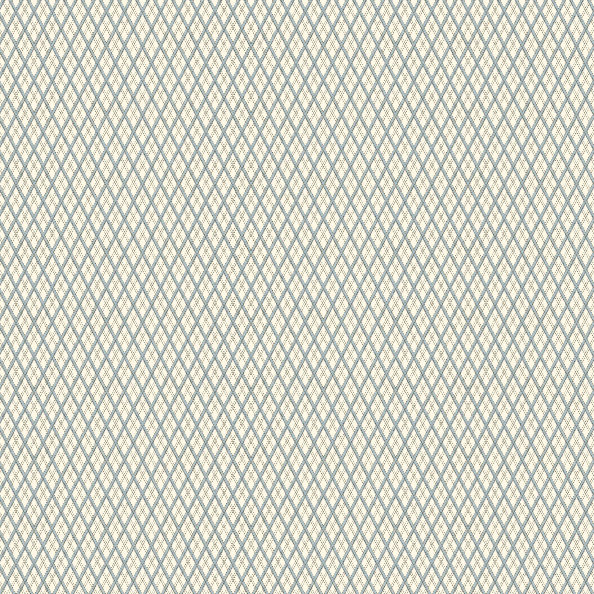 Little Lattice Wallpaper - Blue