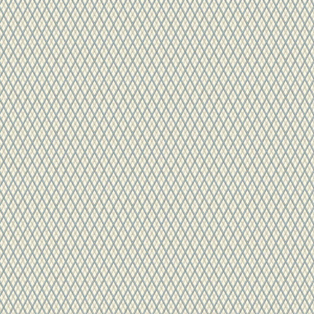 Little Lattice Wallpaper - Blue