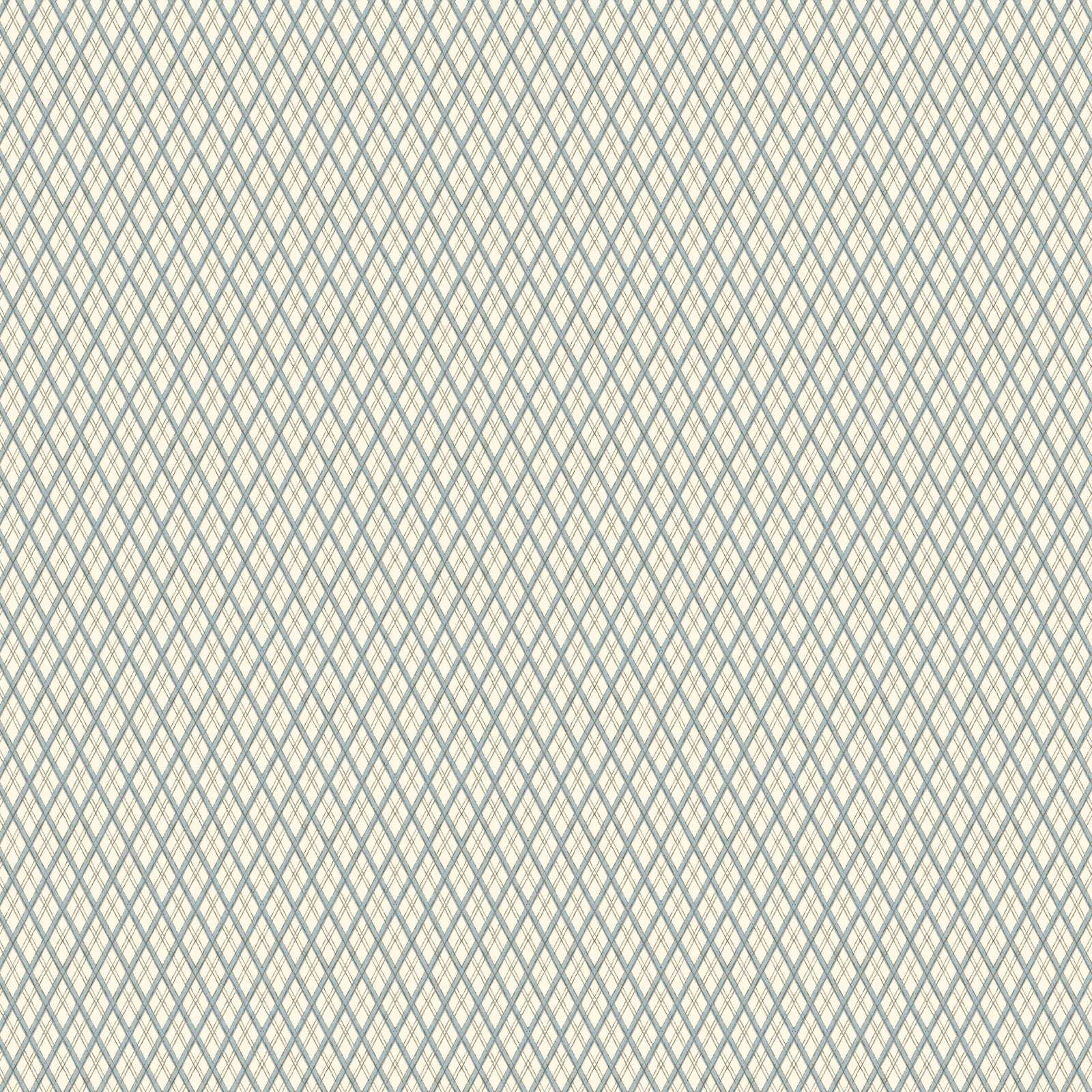 Little Lattice Wallpaper - Blue