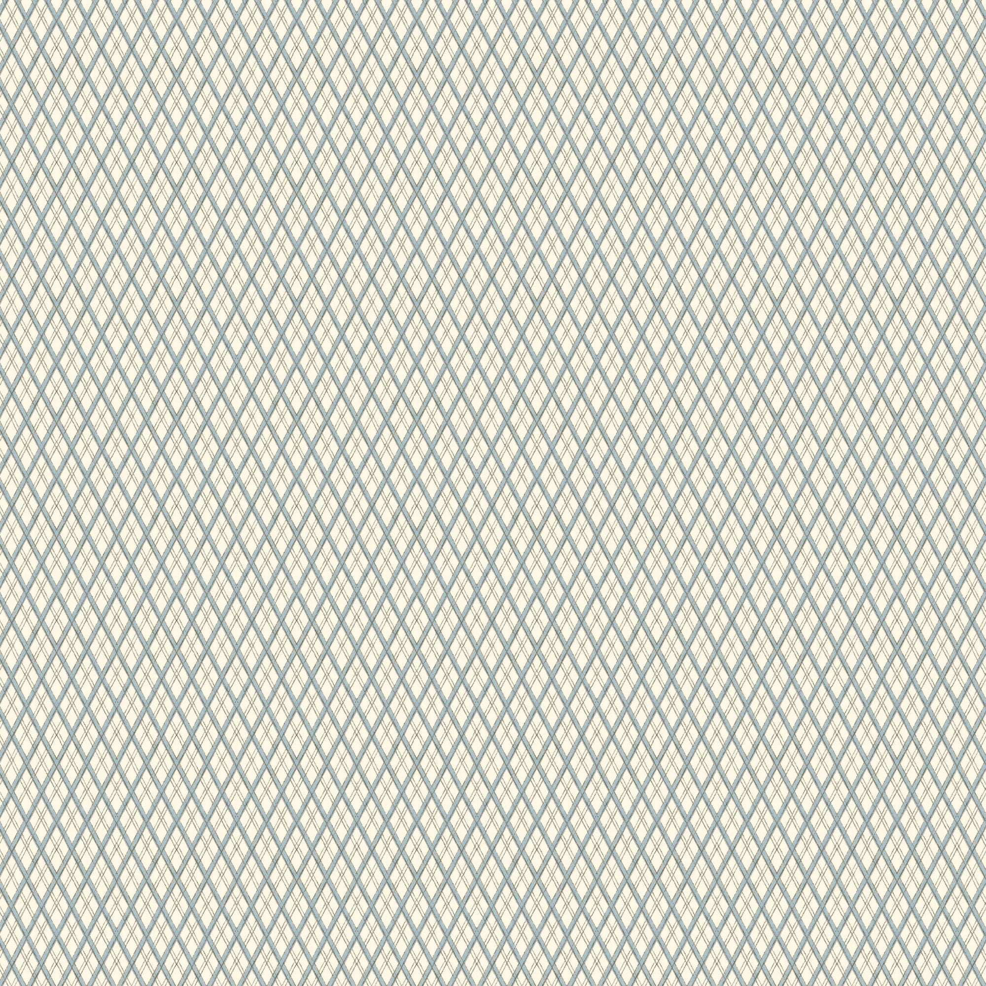 Little Lattice Wallpaper - Blue