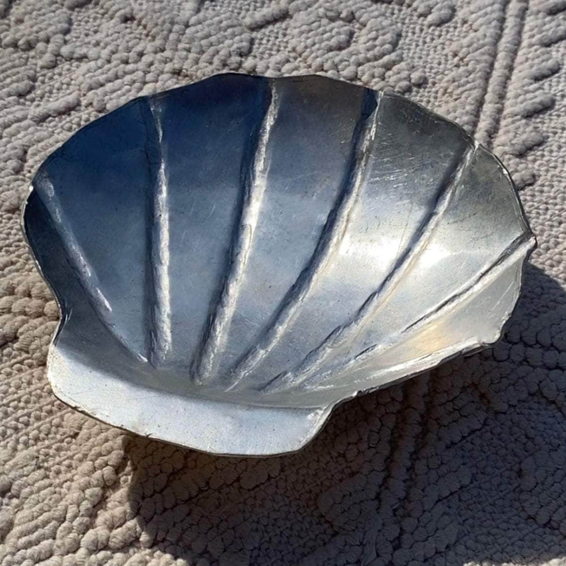 Small Hand-wrought Aluminium Shell Bowl