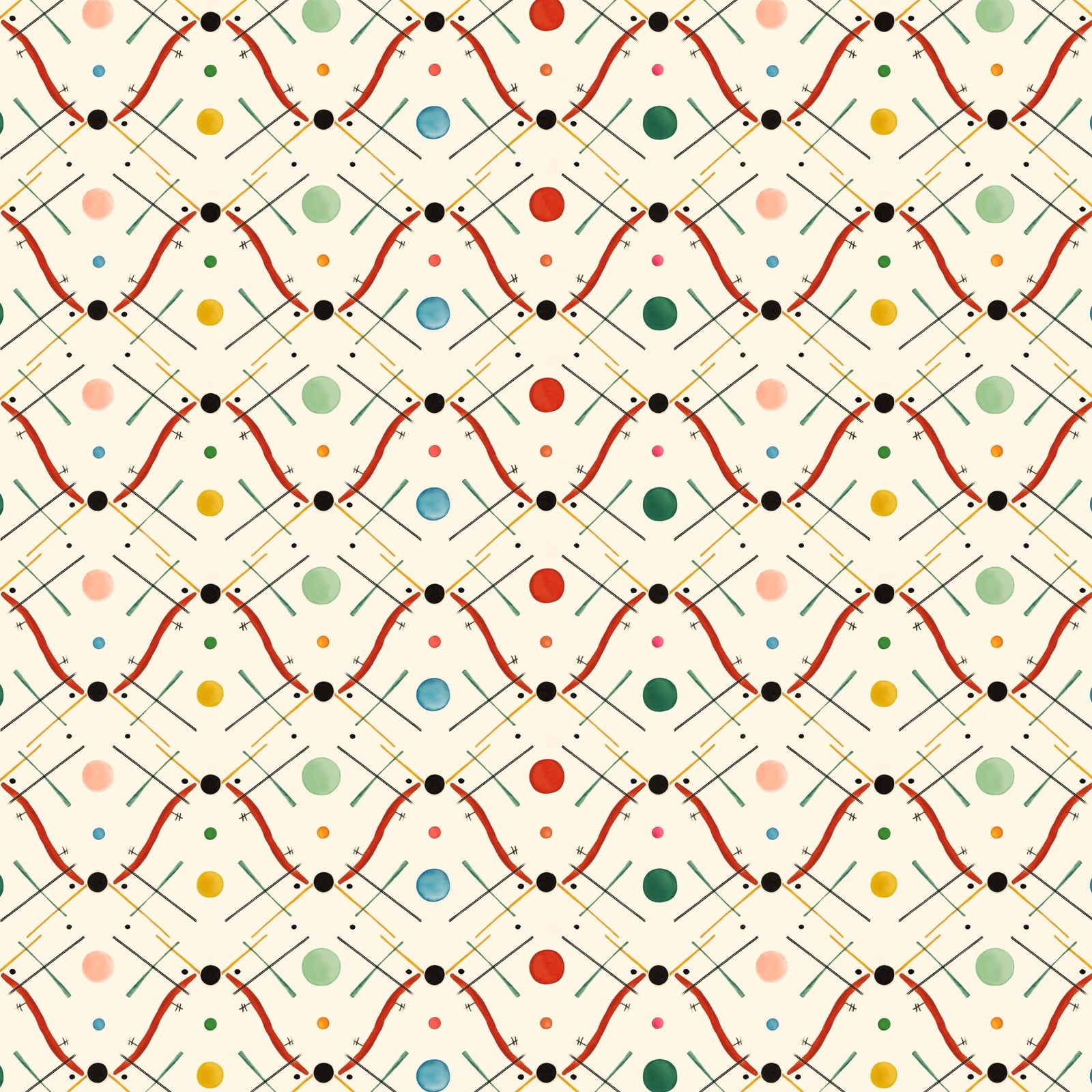 Improvisation Number 1 Wallpaper - Red