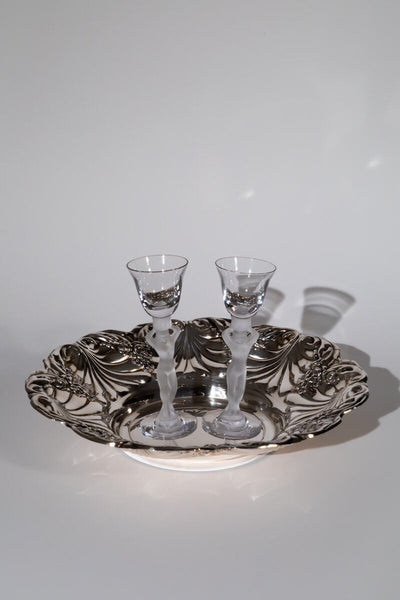 Vintage Mid-Century Floral Tray