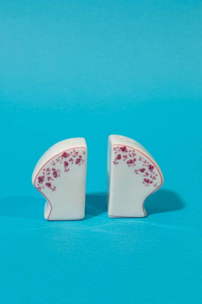 Fan Shaped Salt and Pepper Shaker Set