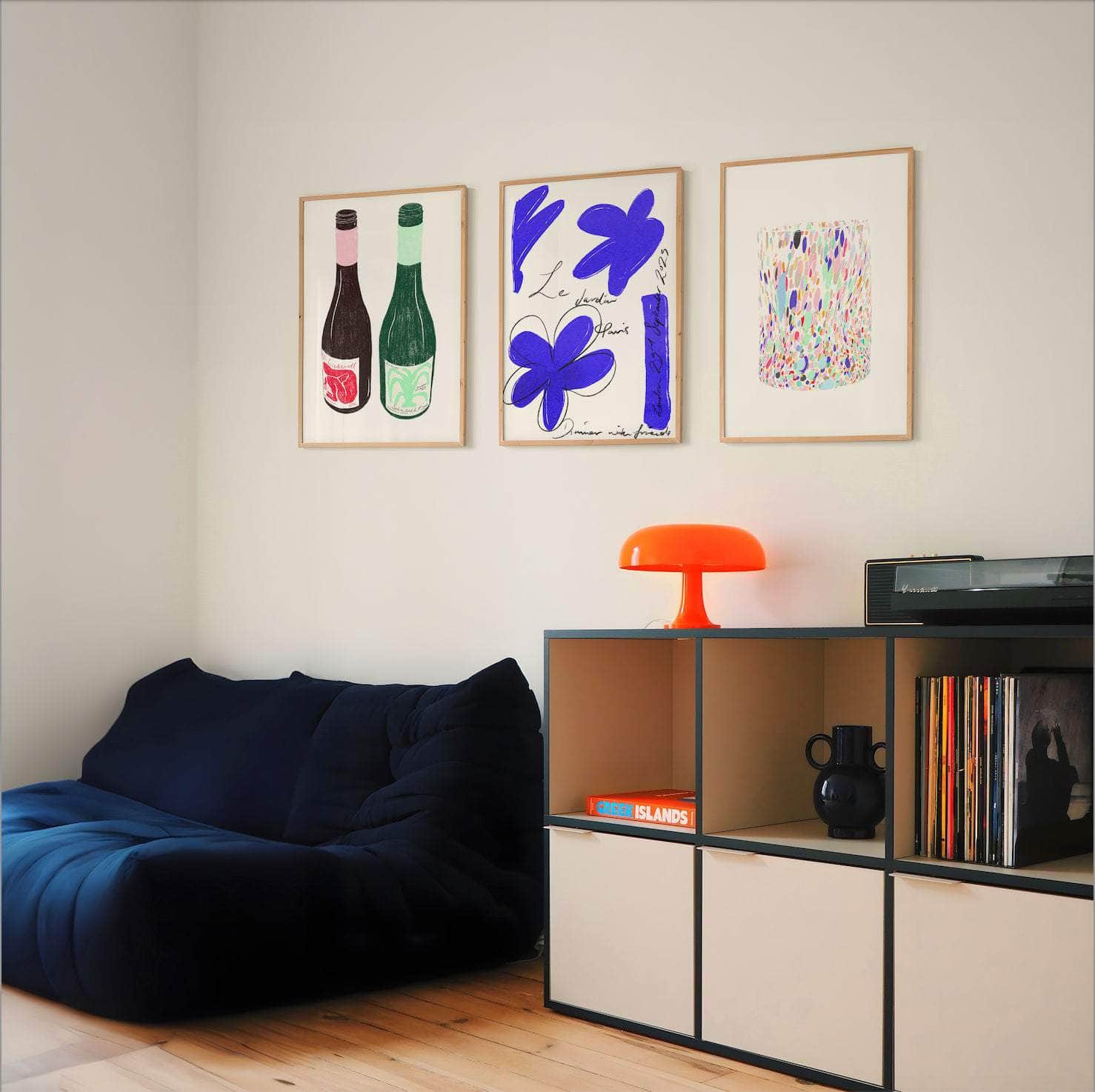 Le Jardin Blue Art Print