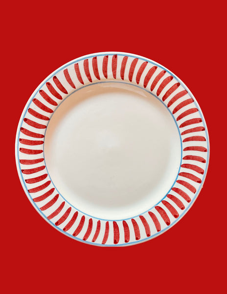 Sveva's Home Ceramic Red Dining Plate Set of 6