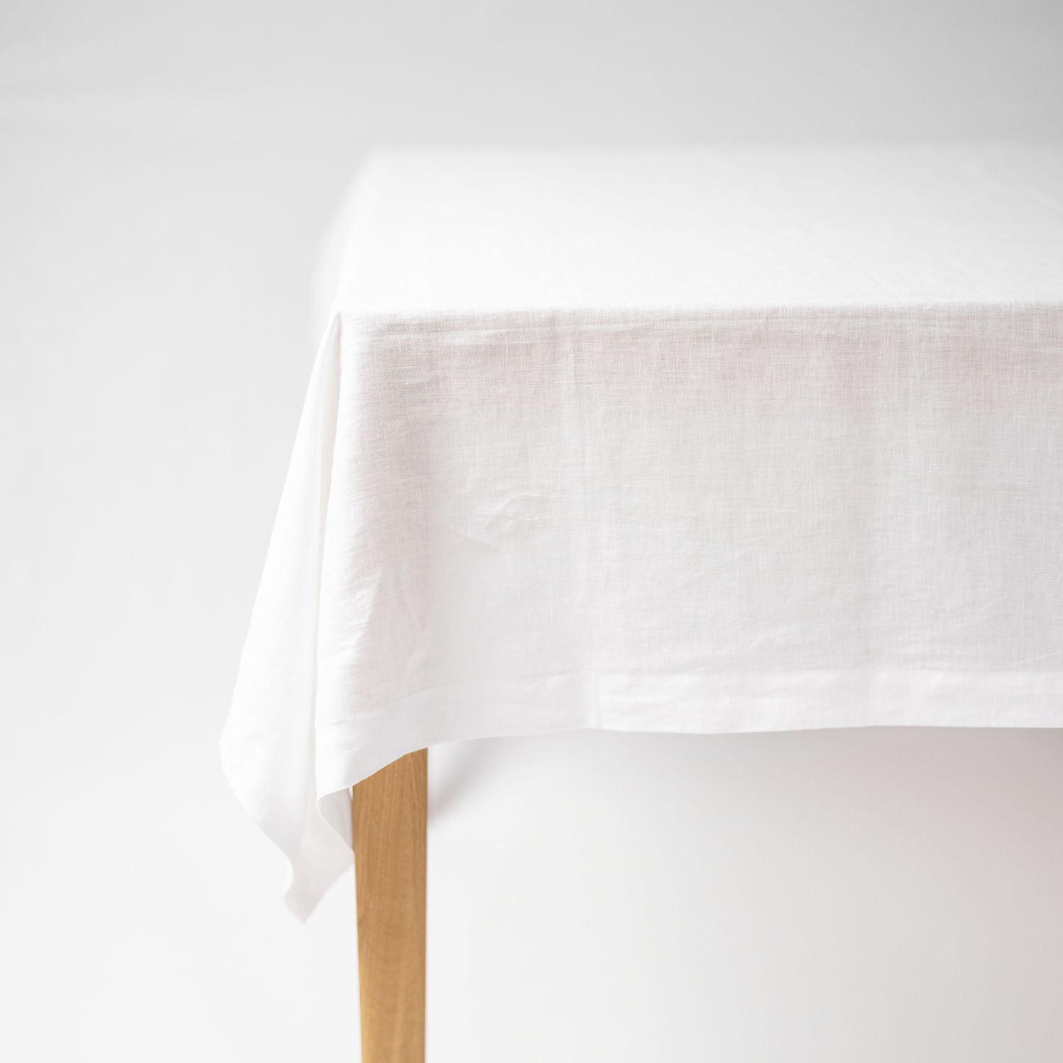 White Linen Tablecloth