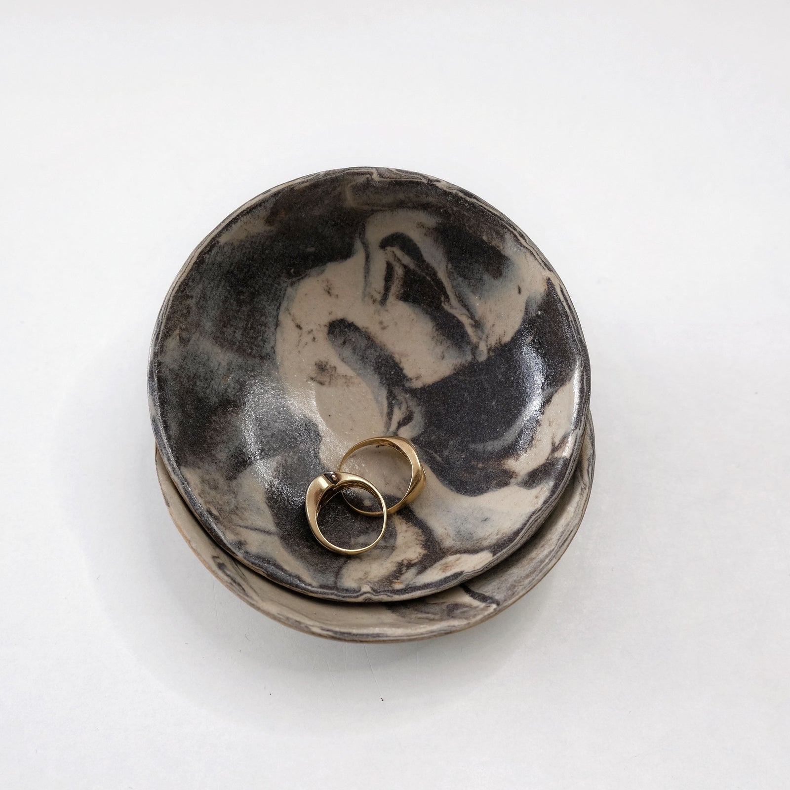 Mieke - Small Nerikomi Ceramic Trinket Set of 2