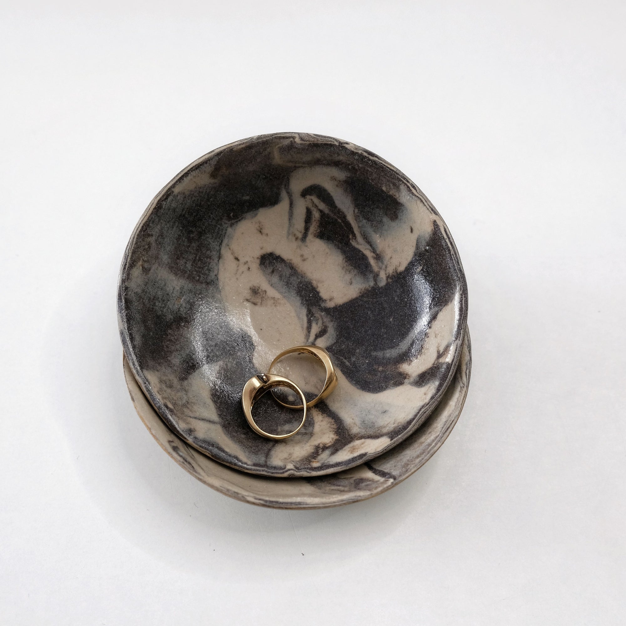Mieke - Small Nerikomi Ceramic Trinket Set of 2