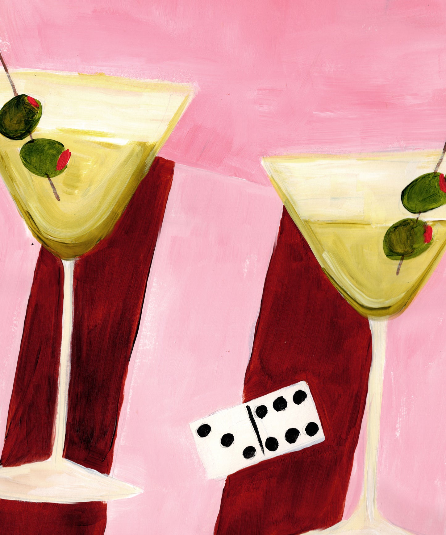 Dirty Dominos – Martini’s and Dominoes Still Life Print.
