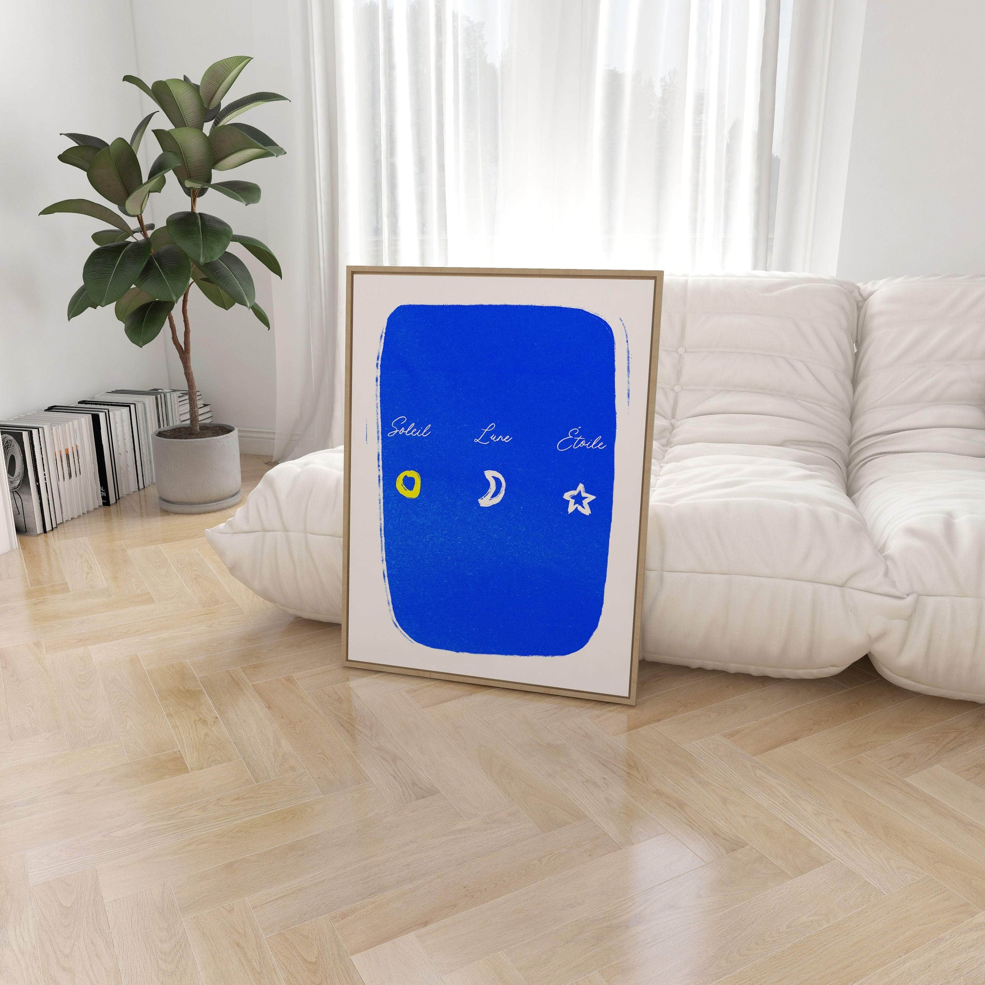Soleil Lune Étoile Art Print