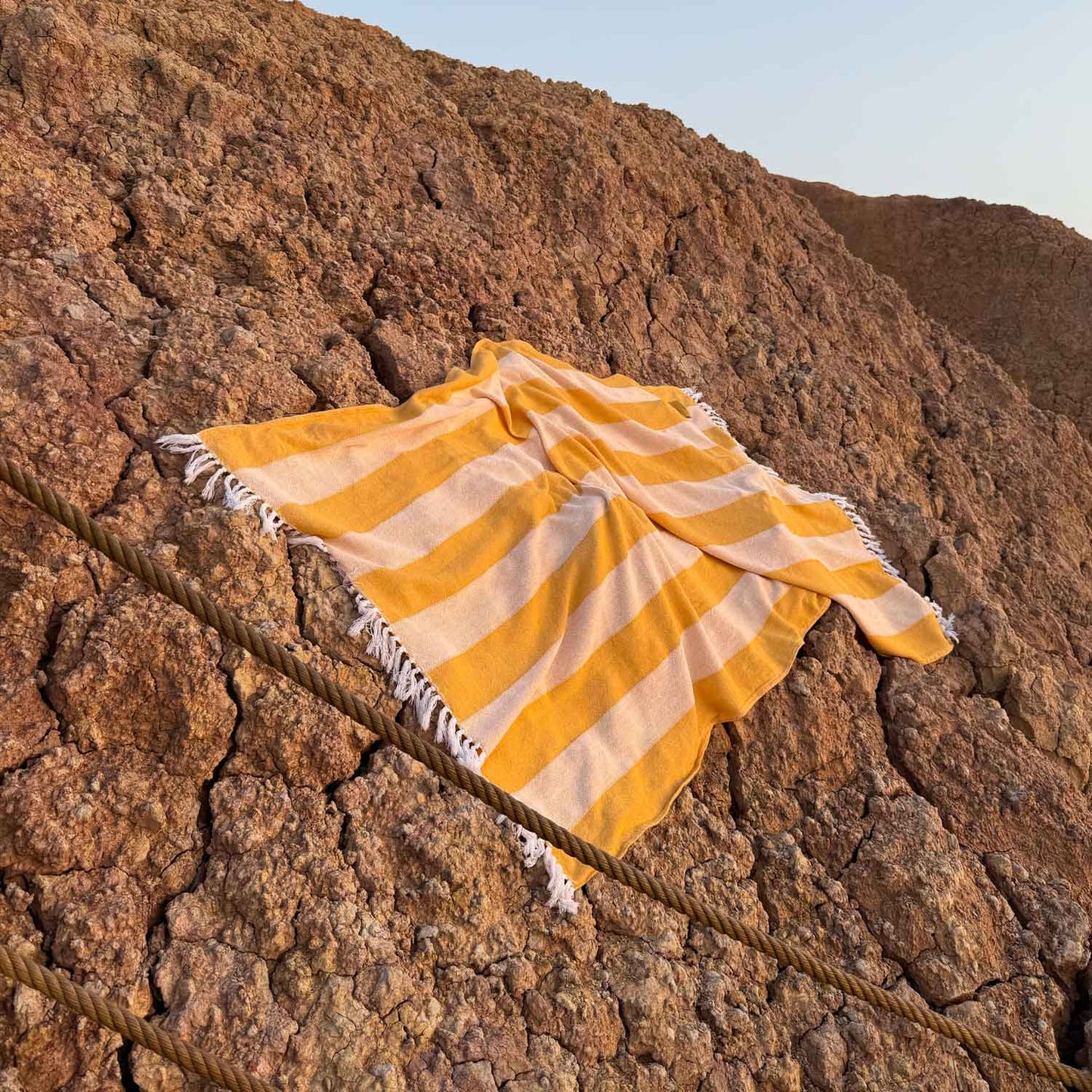 Cotton Beach Towel Yellow
