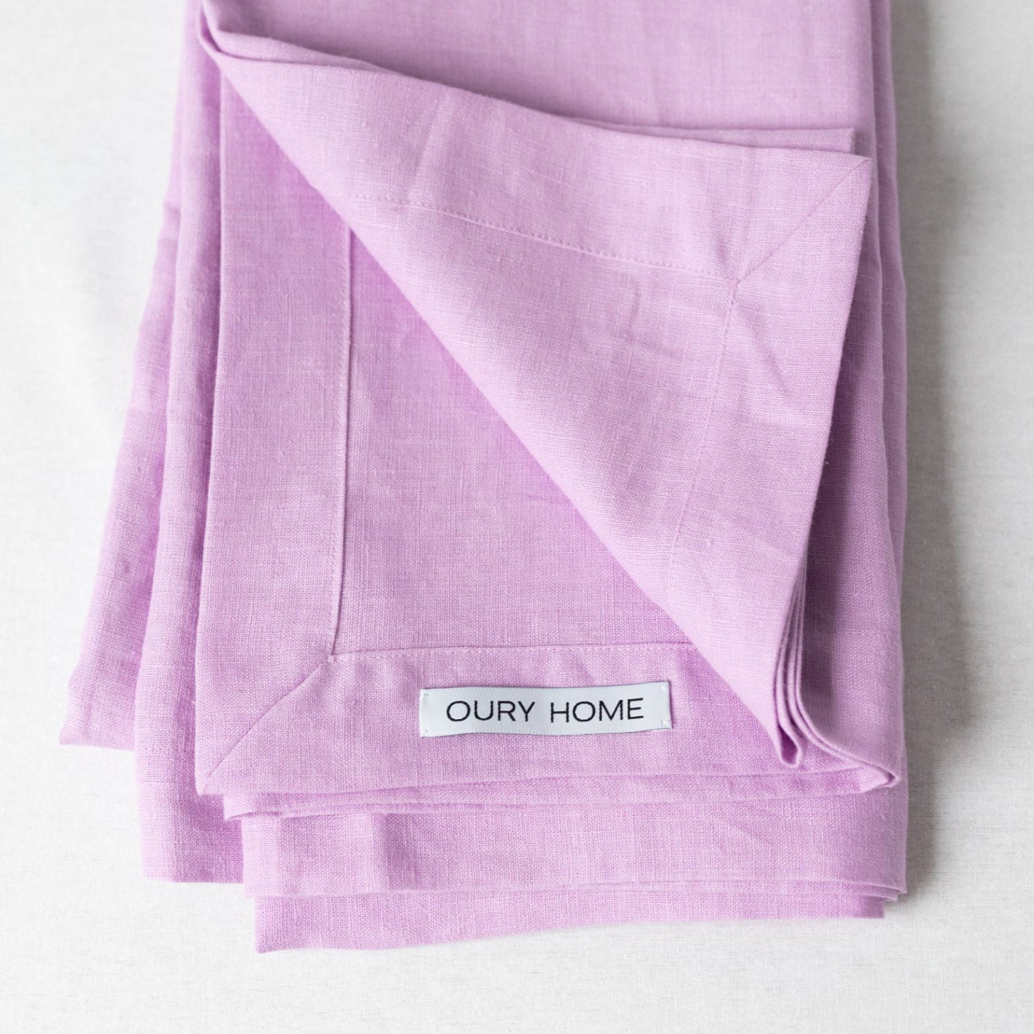 Pink Linen Tablecloth