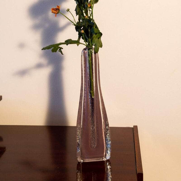 Rare Vintage Czech Soliflore Glass Vase, Jizerske for Sklo Union