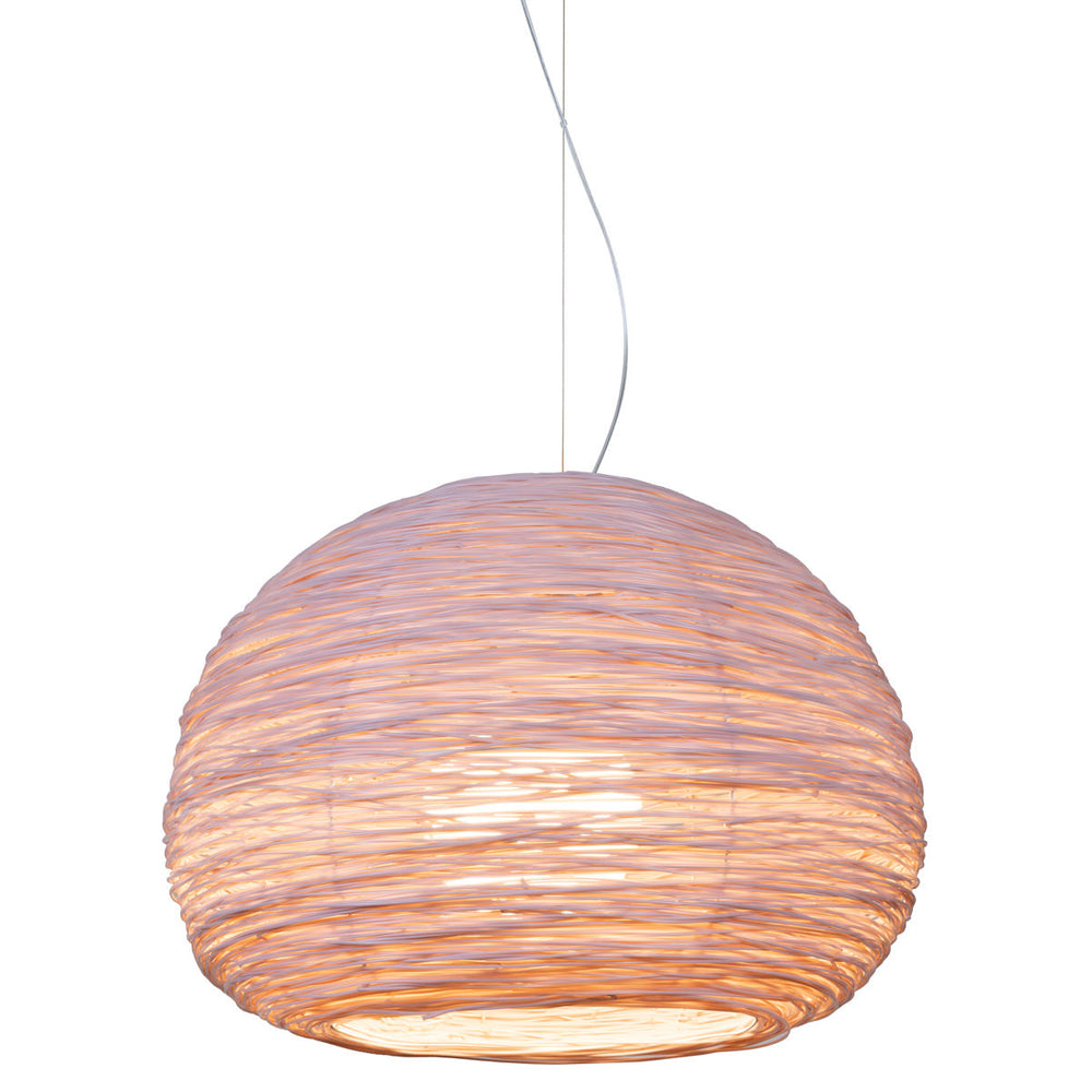 Shelter Pendant by Ango – Hand-Woven Light in Recycled Plastic Waste