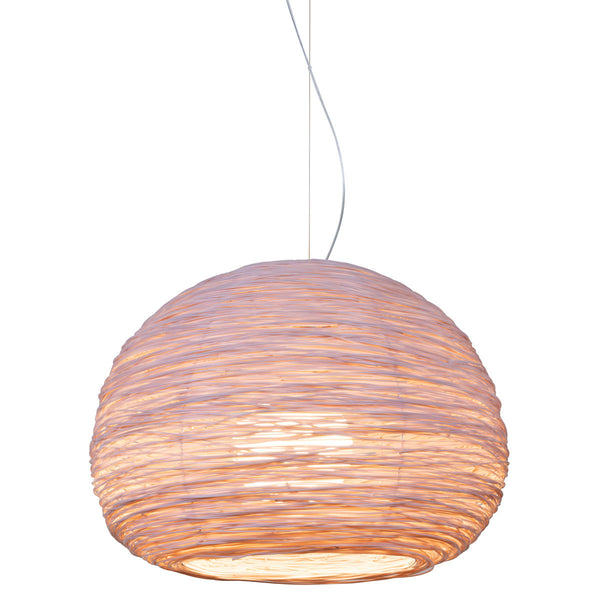 Shelter Pendant by Ango – Hand-Woven Light in Recycled Plastic Waste