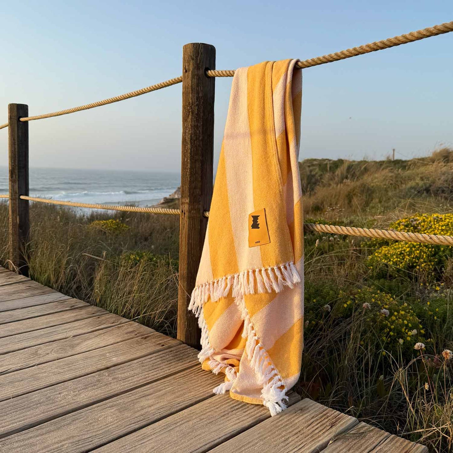 Cotton Beach Towel Yellow