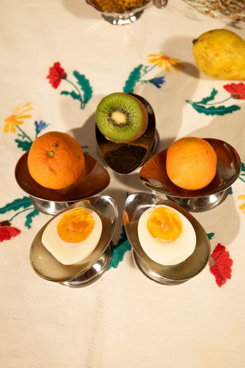 Vintage French Egg Coupes, Set of 5