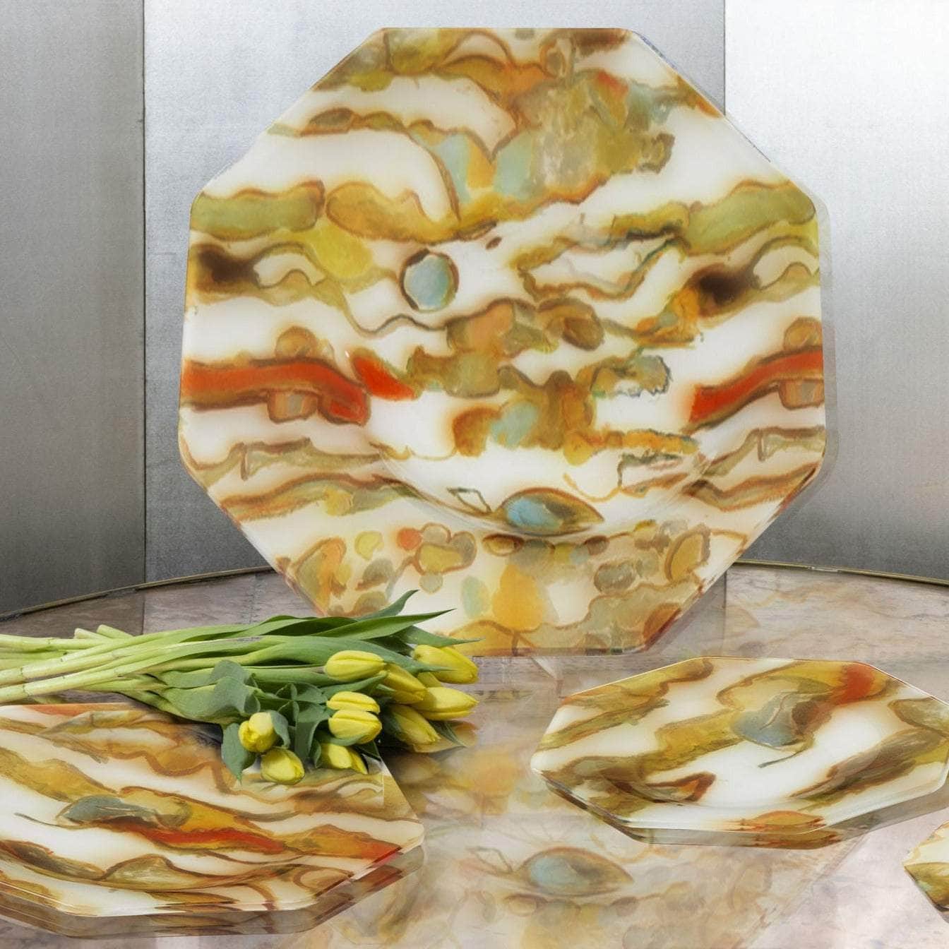 Asymmetrical Octagonal Stromboli Tray