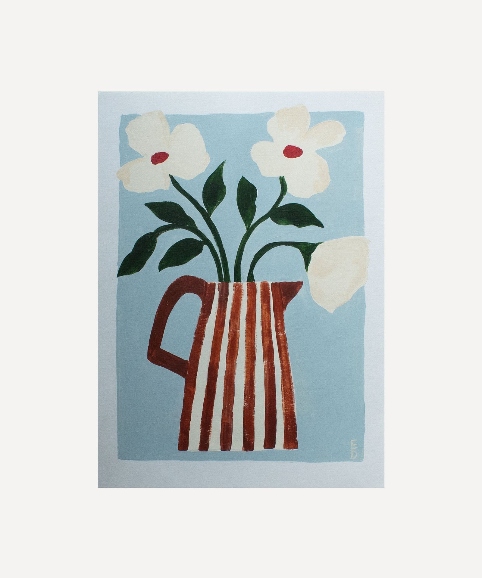 Burnt Sienna Vase, Original Painting