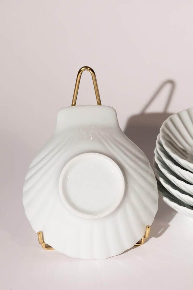 Vintage French Shell Dish by Porcelaine Du Reussy