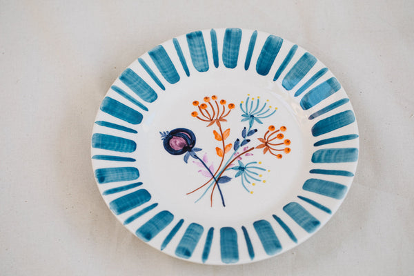 Blue Dessert Plate – The Portuguese Chitas