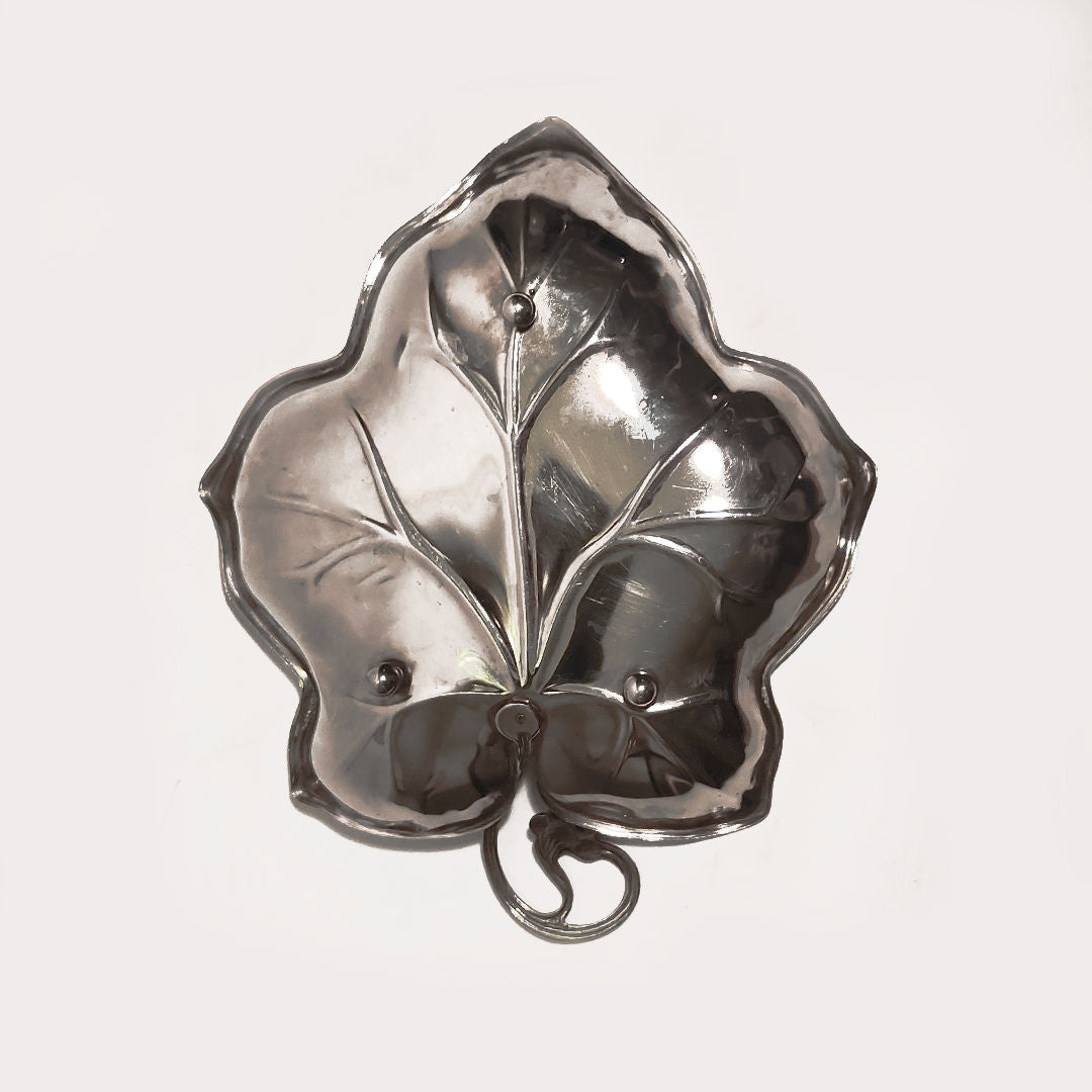 Silver-Plated Leaf Vide-Poche