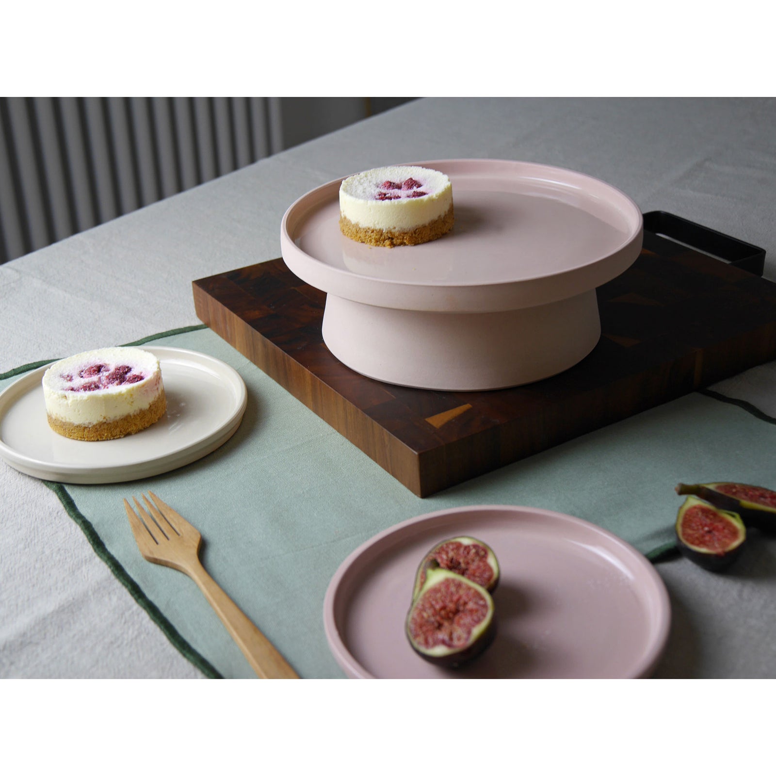 Large Ceramic Cake Stand, Blush