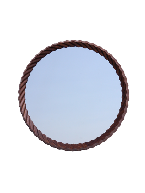 Kruller Midi Mirror - Walnut