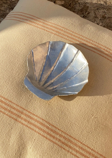 Small Hand-wrought Aluminium Shell Bowl
