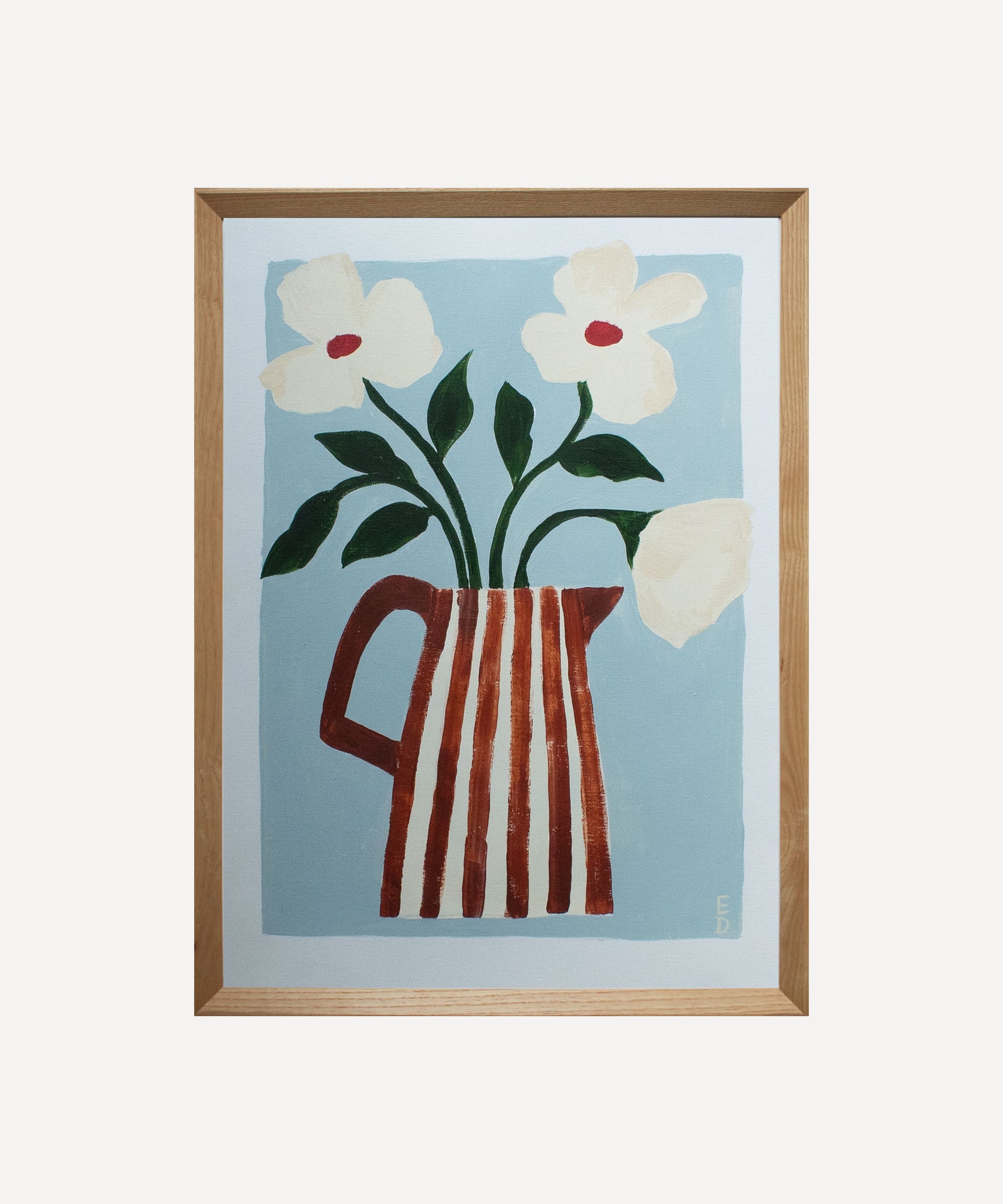 Burnt Sienna Vase, Original Painting