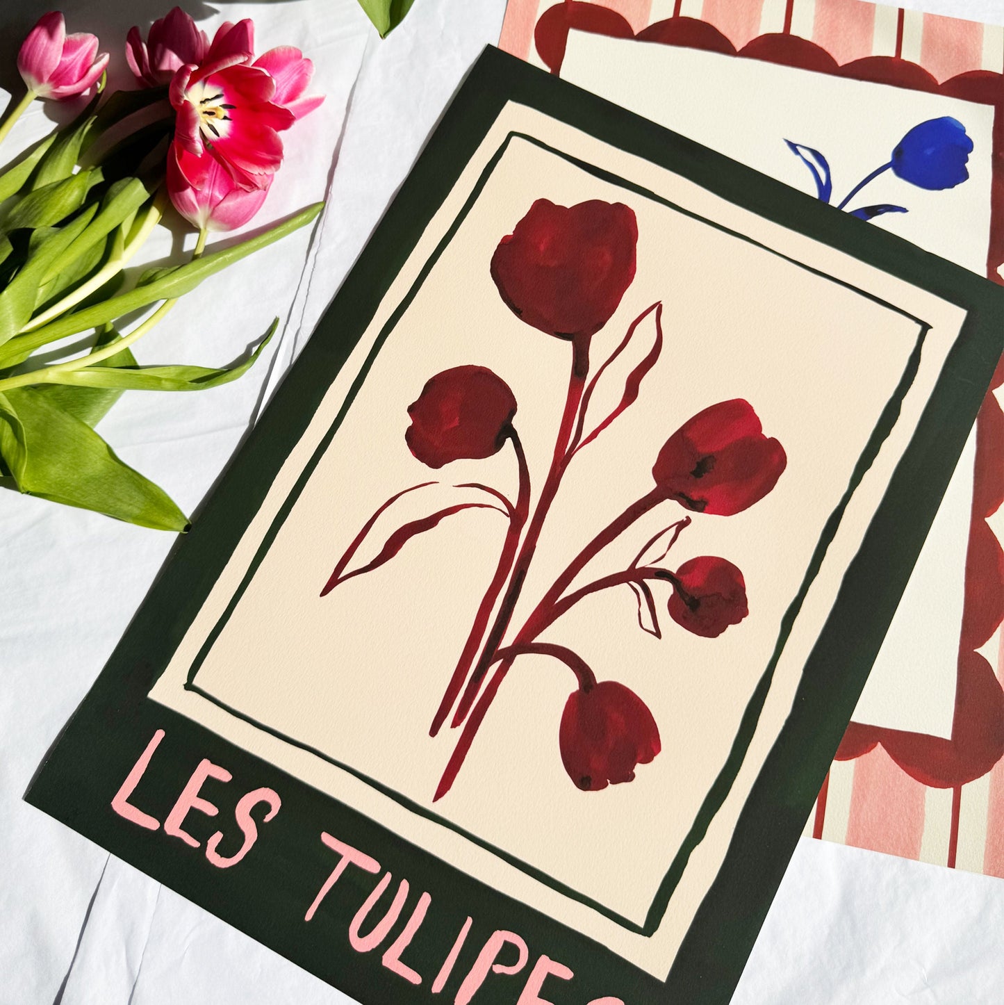 Les Tulipes (The Tulips)- French Floral Art Print
