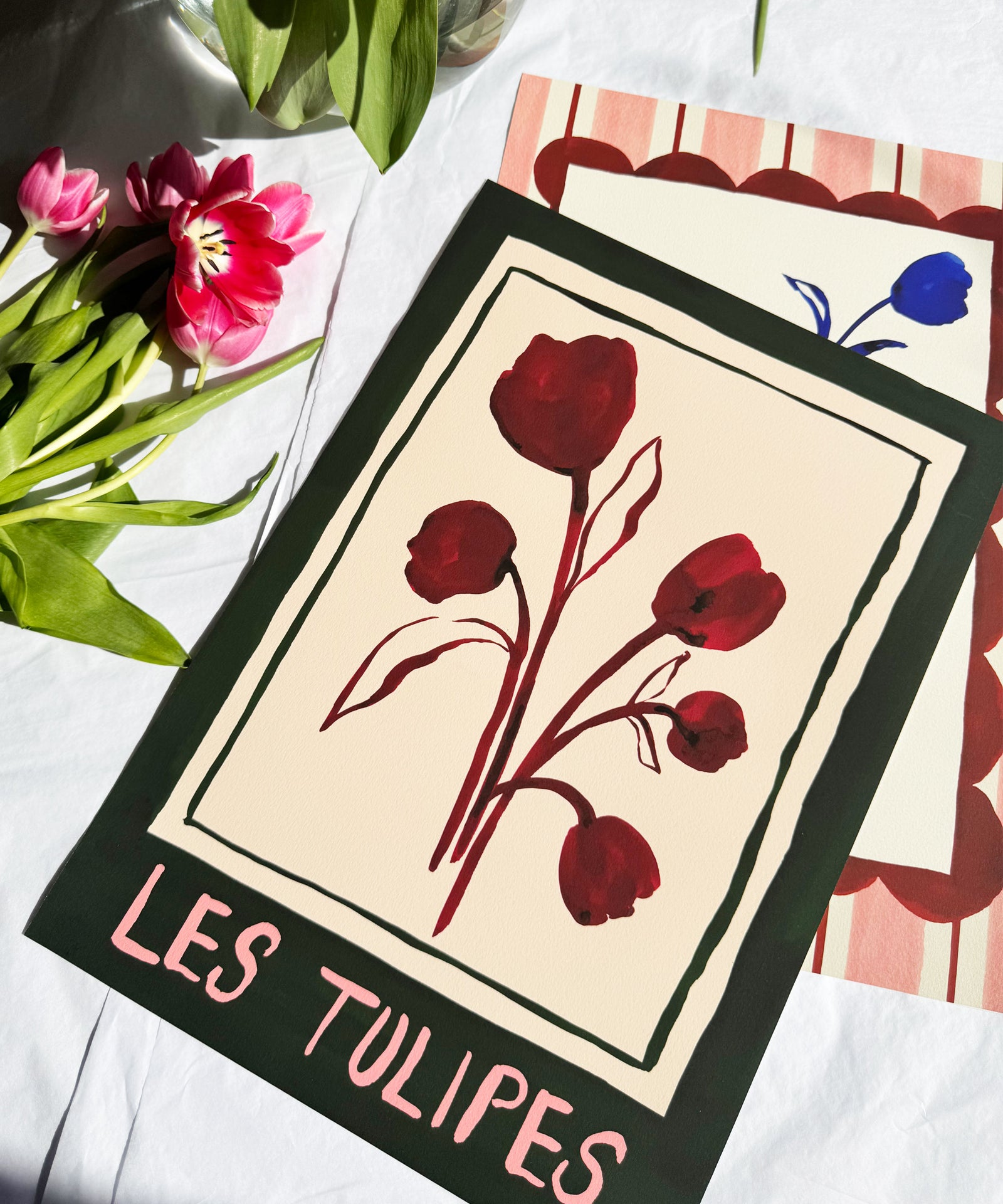 Les Tulipes (The Tulips)- French Floral Art Print