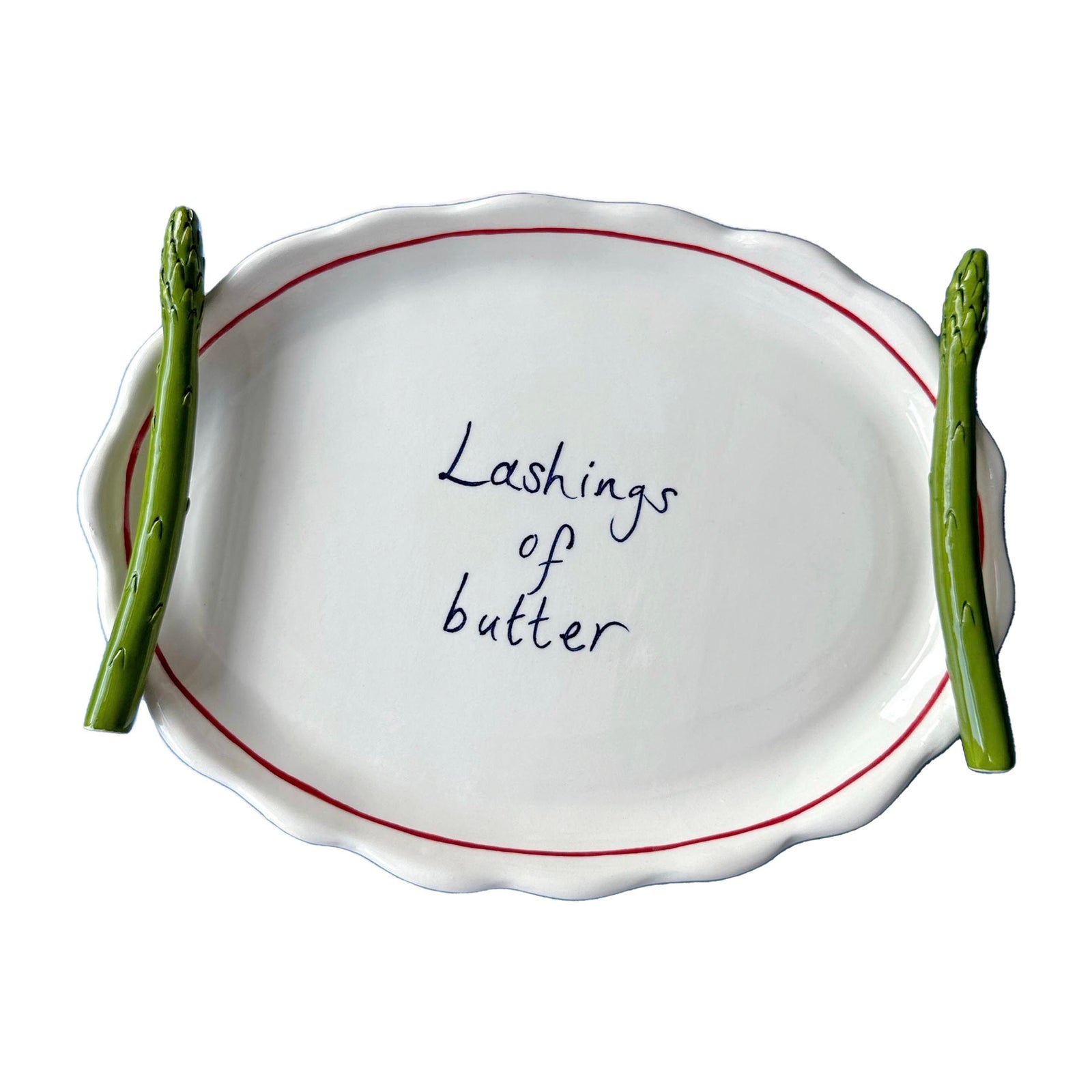 'Lashings of Butter' Asparagus Serving Platter