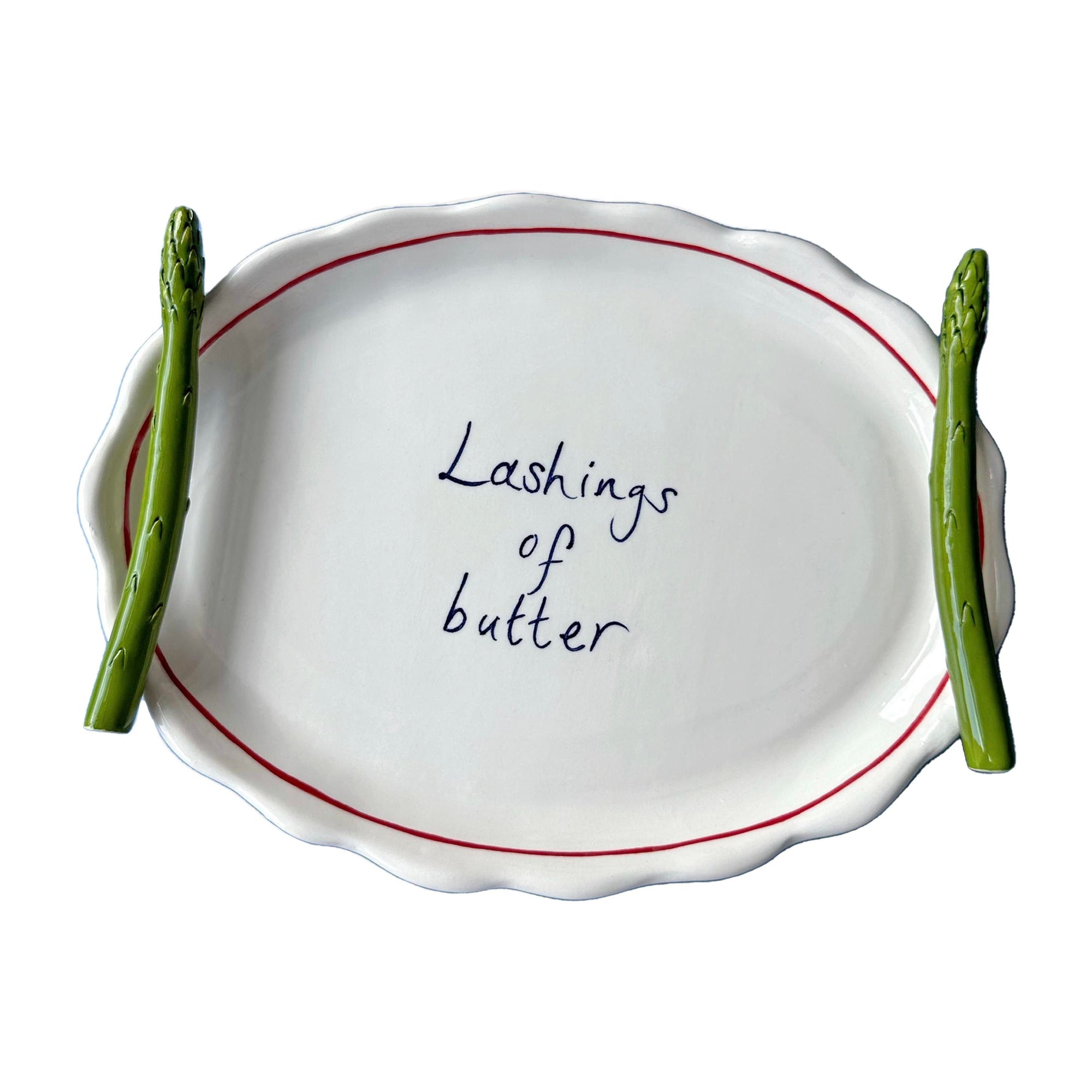 'Lashings of Butter' Asparagus Serving Platter