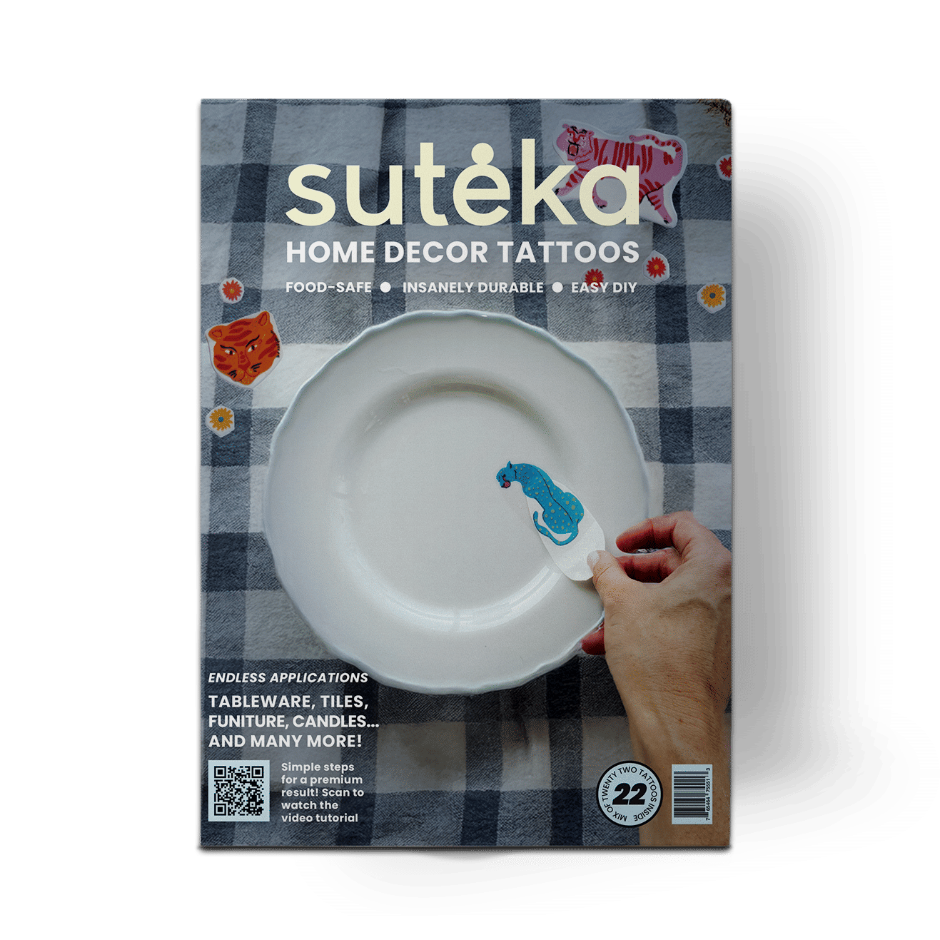 Big Cats Set - Mix DIY Plate Sticker Decoration