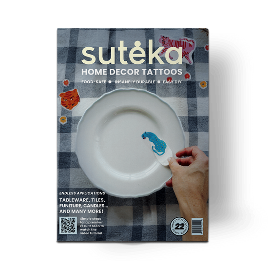 Big Cats Set - Mix DIY Plate Sticker Decoration